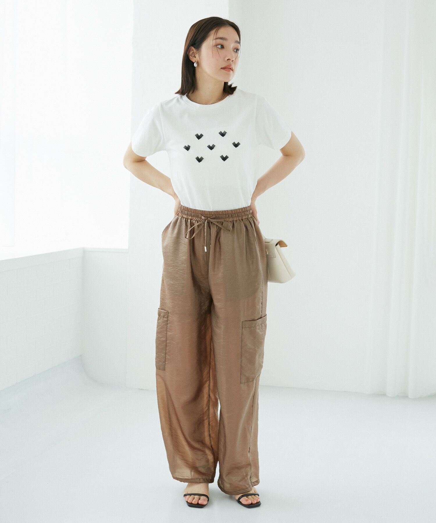 VIS「ハート＆リボンモチーフアソートTシャツ」|Tシャツ・カットソー|