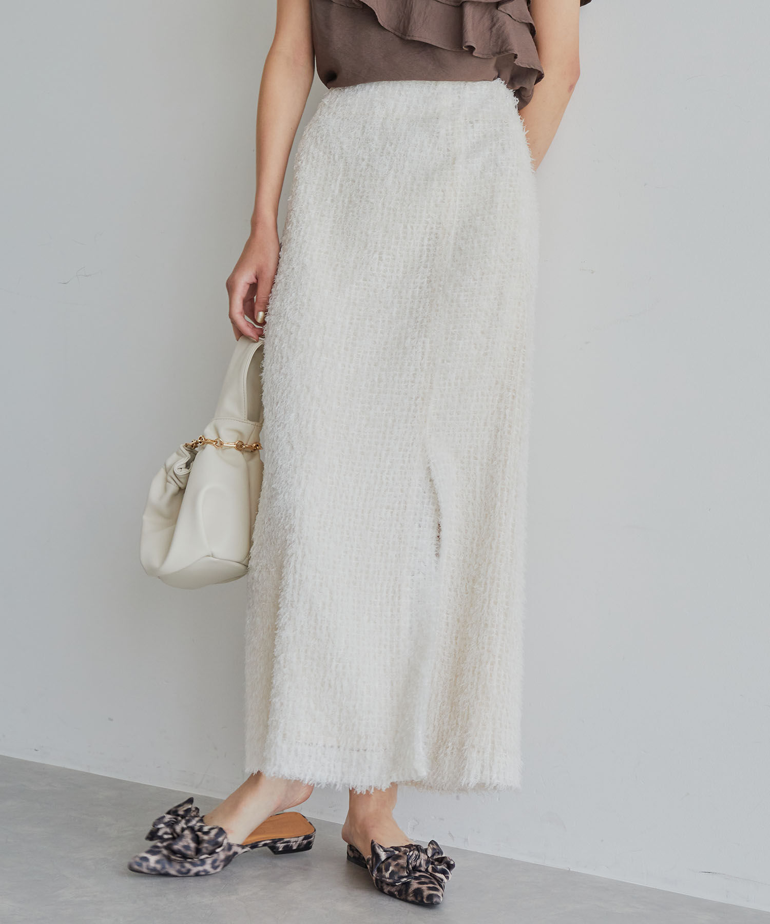 VIS「【洗える】フェザーチュールスカート」|スカート|