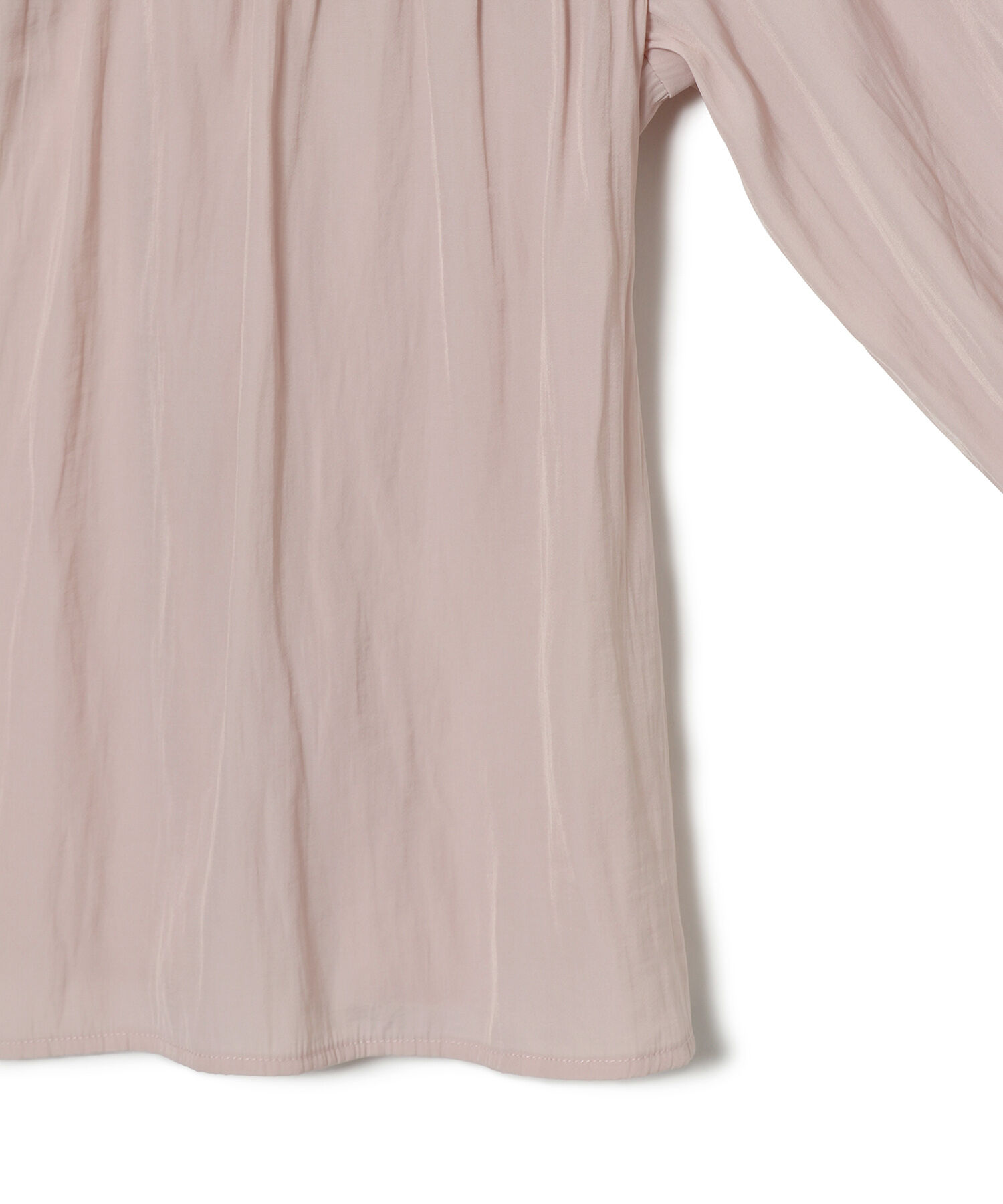 VIS「割繊シャーリングミニフリルブラウス/洗える」|シャツ・ブラウス|