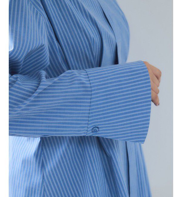 VIS「【POLOBCS】VIS別注ウエストタックフレアシャツ」|シャツ・ブラウス|