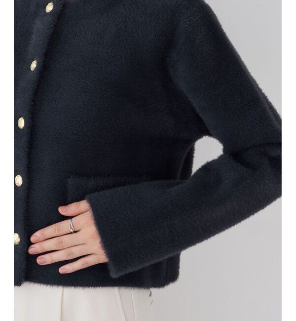 VIS「接結ミニフェザーニットジャケットカーディガン/一部WEB限定カラー」|カーディガン|