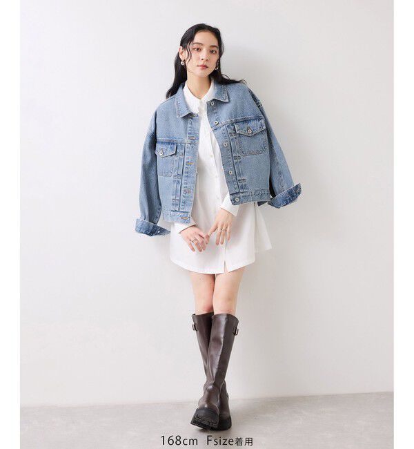 VIS「ボリュームスリーブデニムジャケット/Gジャン」|デニムジャケット|