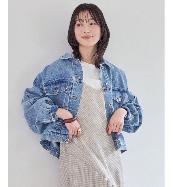 VIS「ボリュームスリーブデニムジャケット/Gジャン」|デニムジャケット|