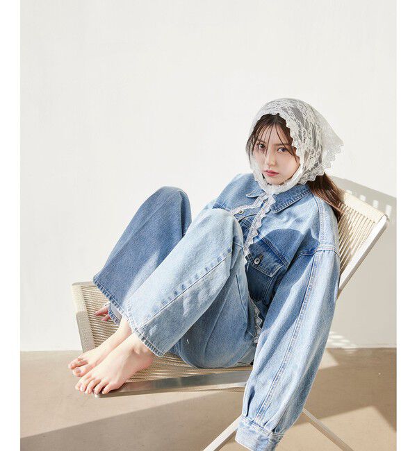 VIS「ボリュームスリーブデニムジャケット/Gジャン」|デニムジャケット|