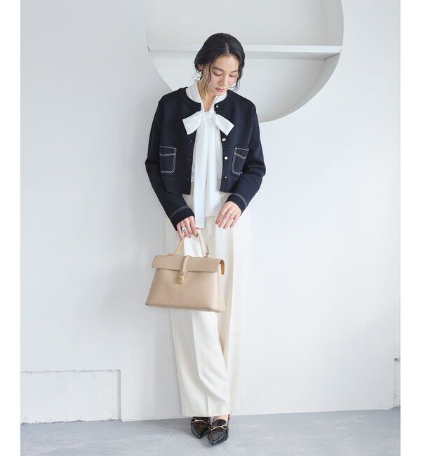 VIS「ステッチワークニットジャケット」|カーディガン|