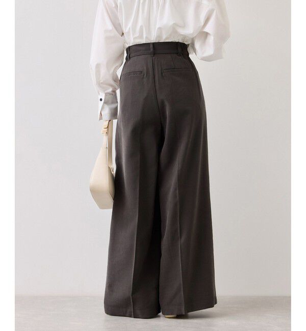 VIS「ツータックワイドパンツ/イージーケア」|チノ|