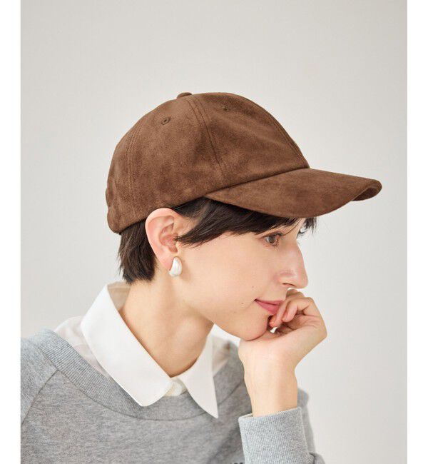 ROPE PICNIC PASSAGE「スエードライクキャップ」|キャップ・キャスケット|ブラウン(20)