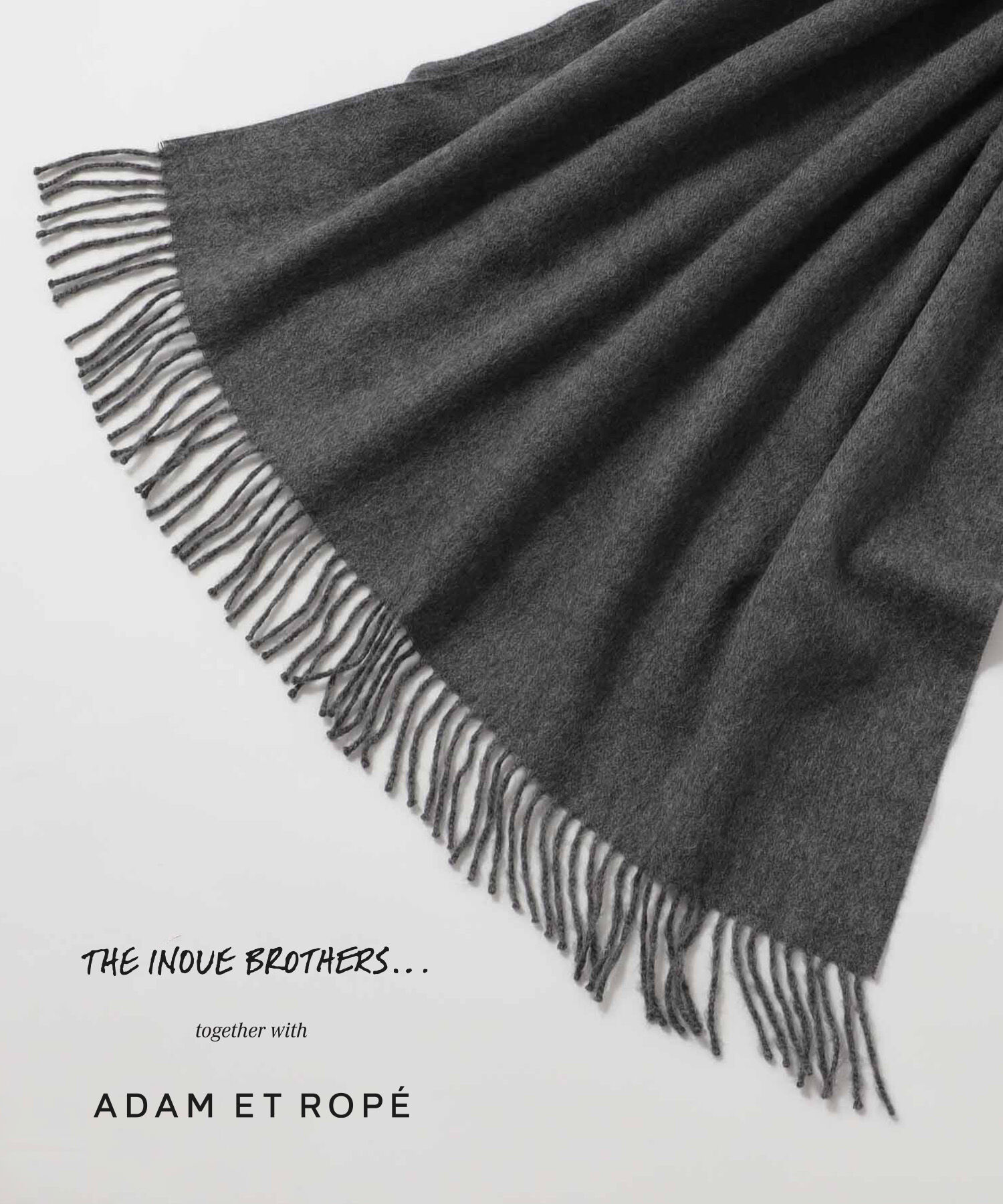 ADAM ET ROPE'「【THE INOUE BROTHERS together with ADAM ET ROPE'】大判ストール / UNISEX」|マフラー|
