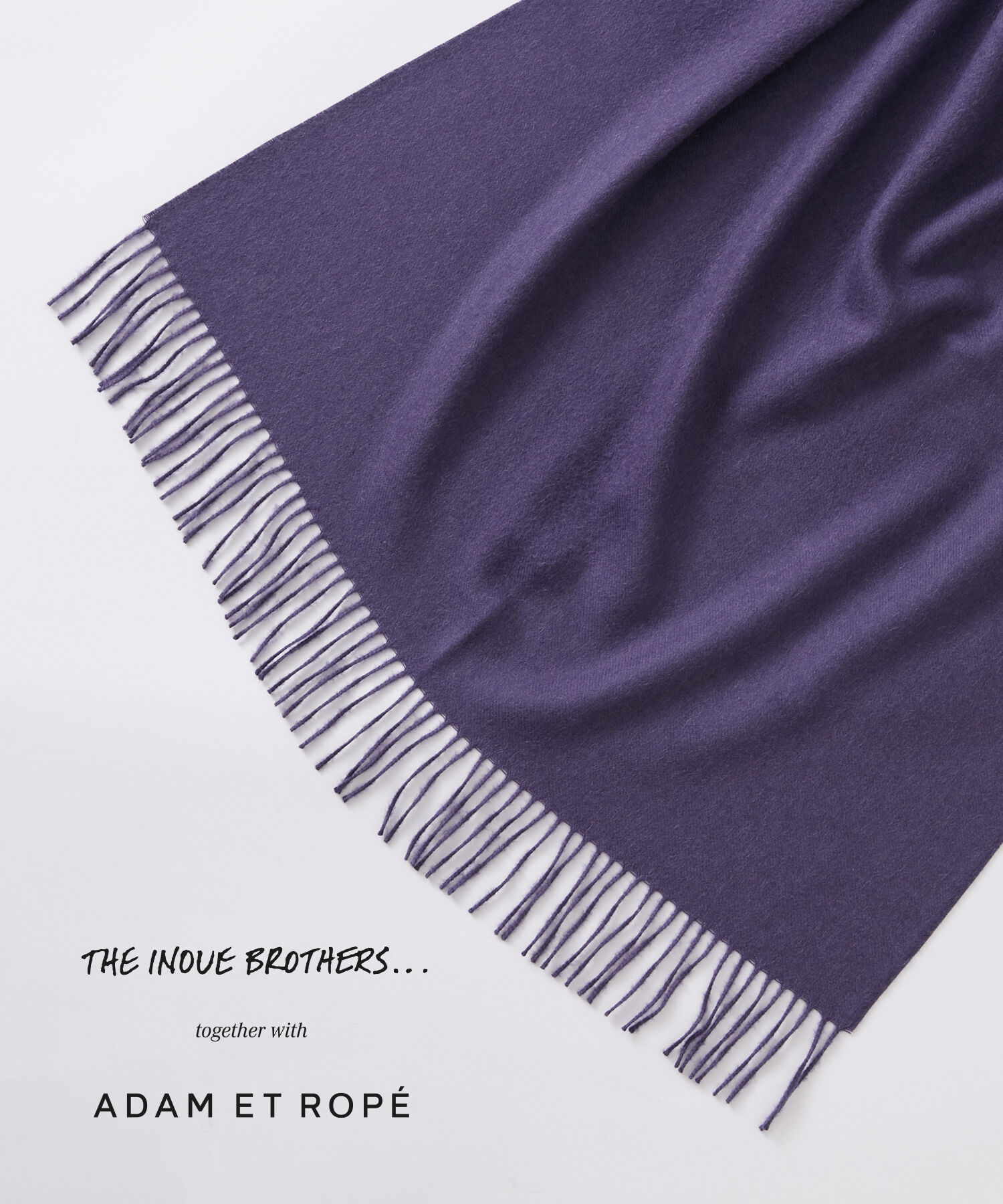 ADAM ET ROPE'「【THE INOUE BROTHERS together with ADAM ET ROPE'】大判ストール / UNISEX」|マフラー|ラベンダー(52)