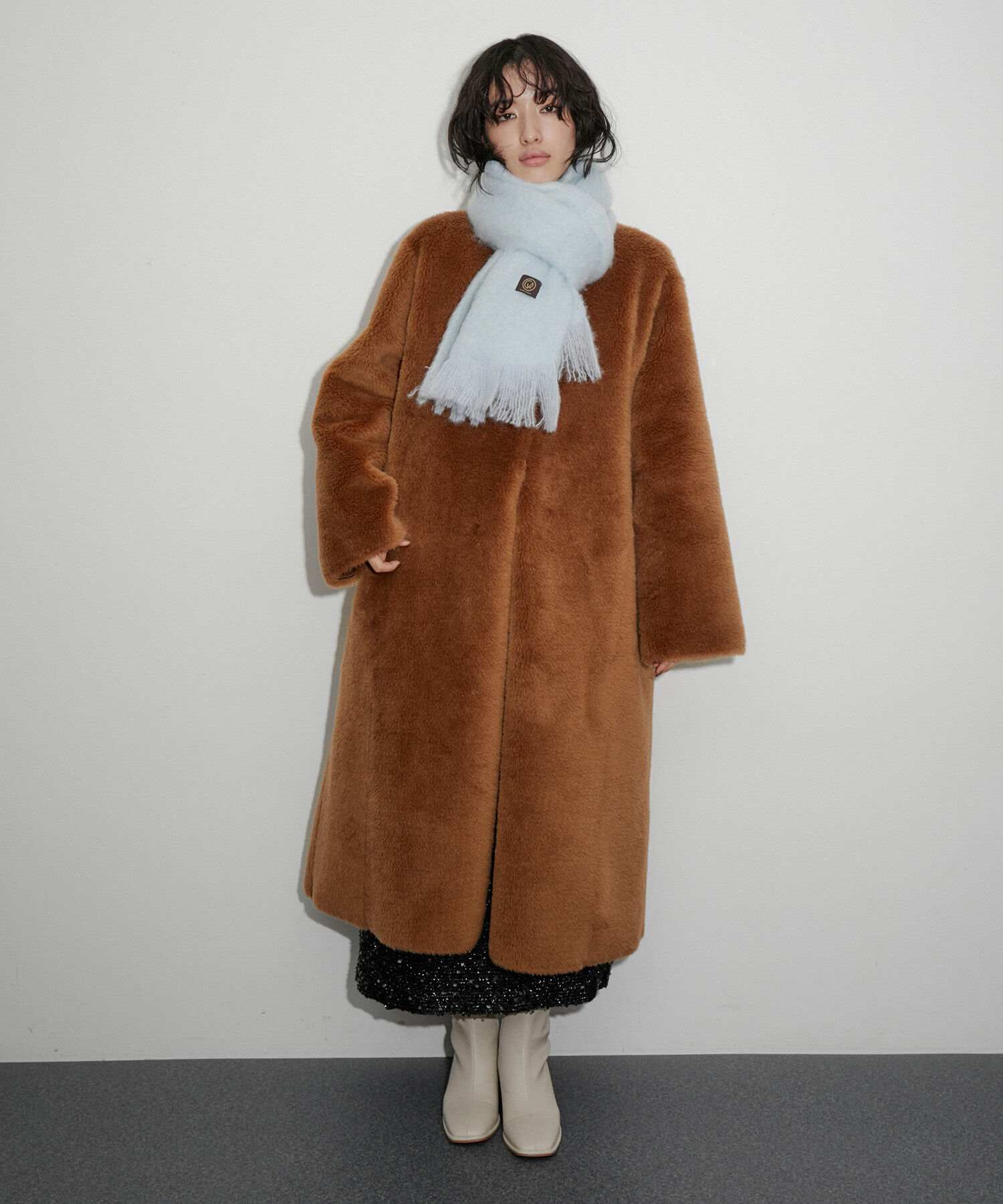 ADAM ET ROPE'「【リバーシブル】レディフェイクボアコート」|その他|