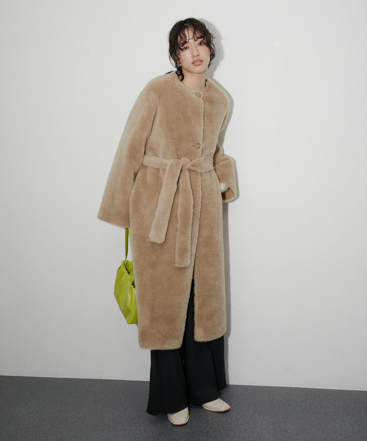 ADAM ET ROPE'「【リバーシブル】レディフェイクボアコート」|その他|