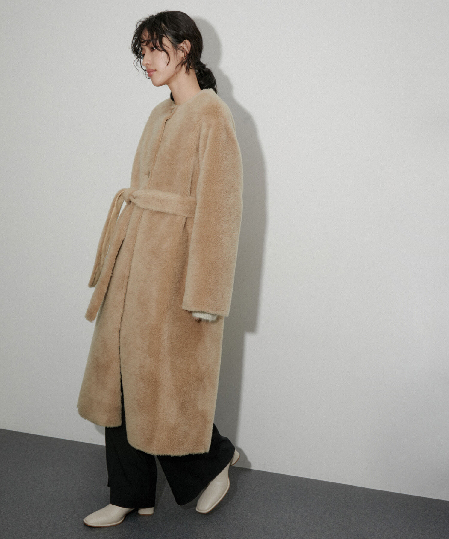 ADAM ET ROPE'「【リバーシブル】レディフェイクボアコート」|その他|