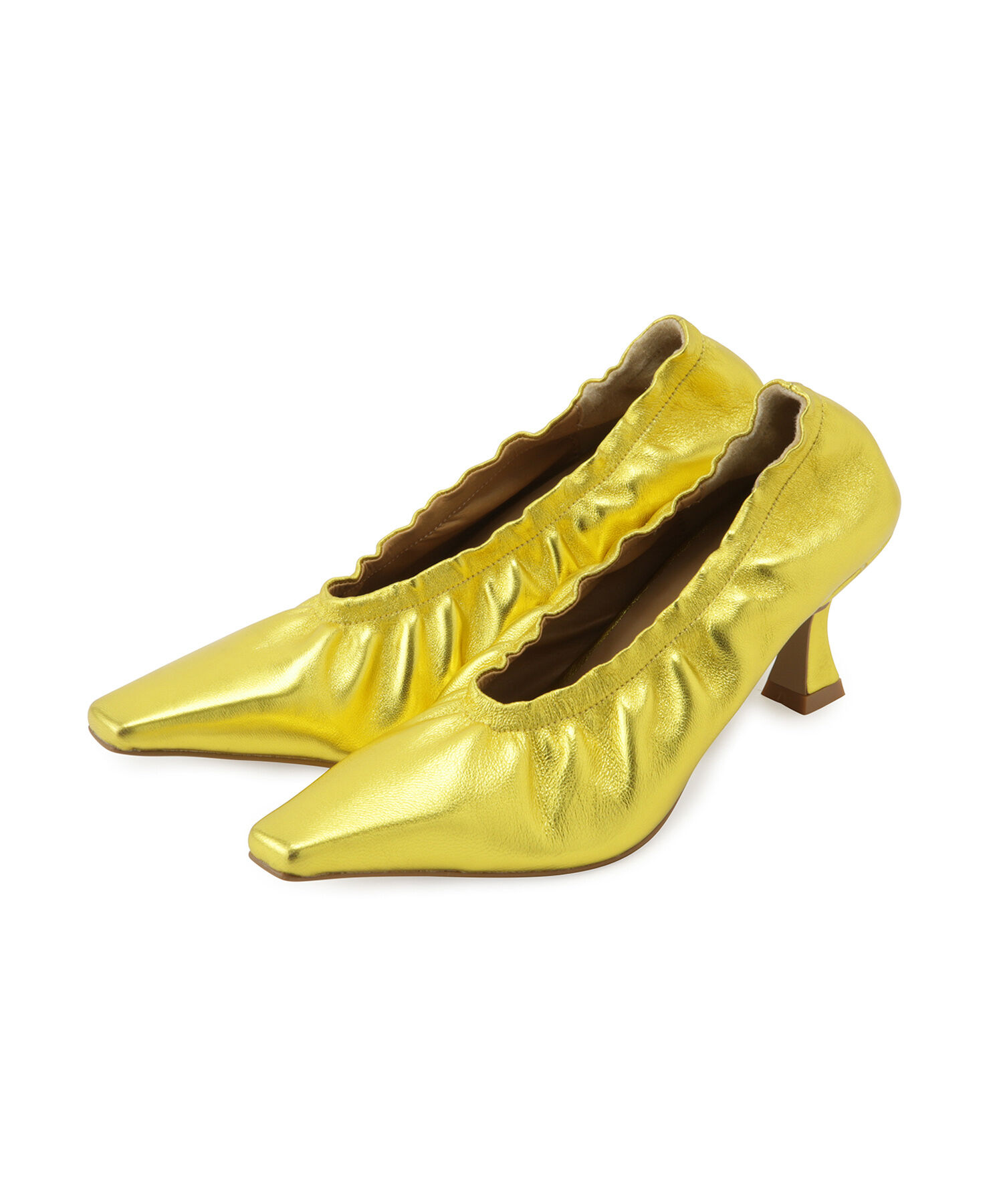 ADAM ET ROPE'「ギャザーパンプス」|パンプス|