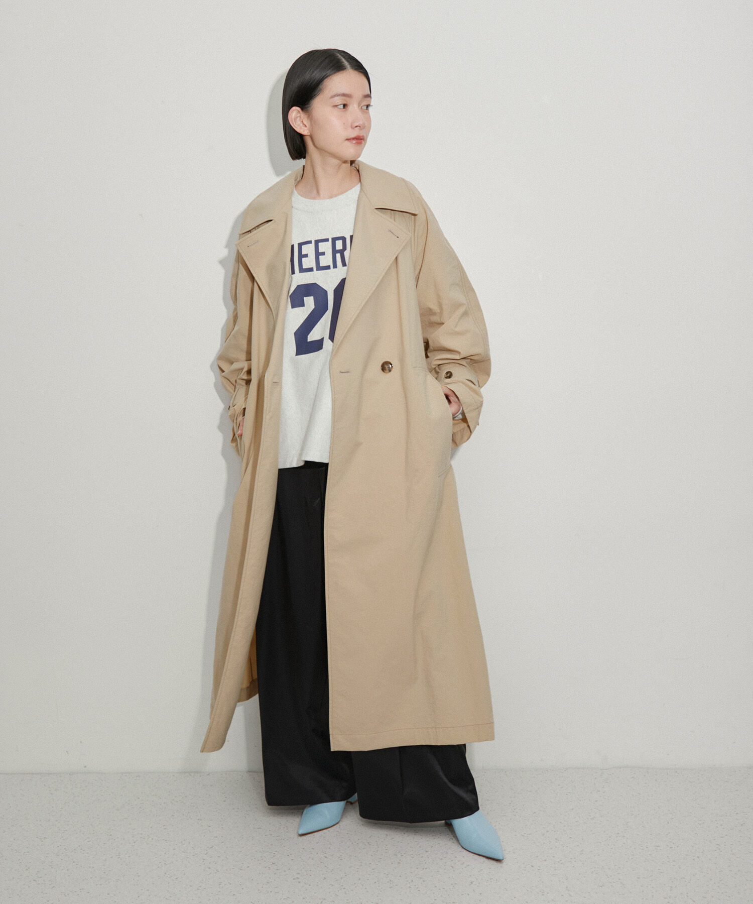 ADAM ET ROPE'「【環境配慮】ファンクショントレンチコート」|トレンチコート|