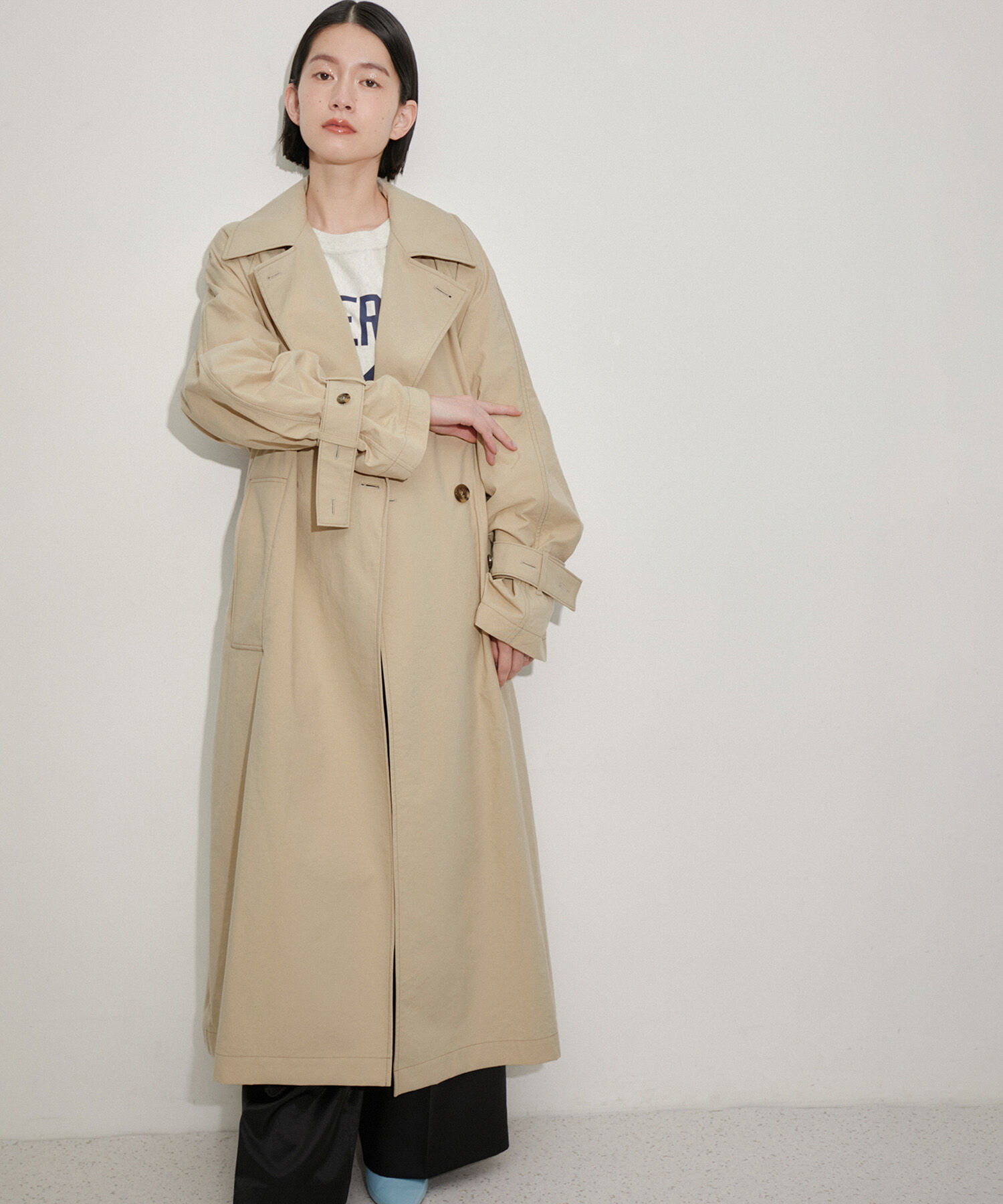 ADAM ET ROPE'「【環境配慮】ファンクショントレンチコート」|トレンチコート|