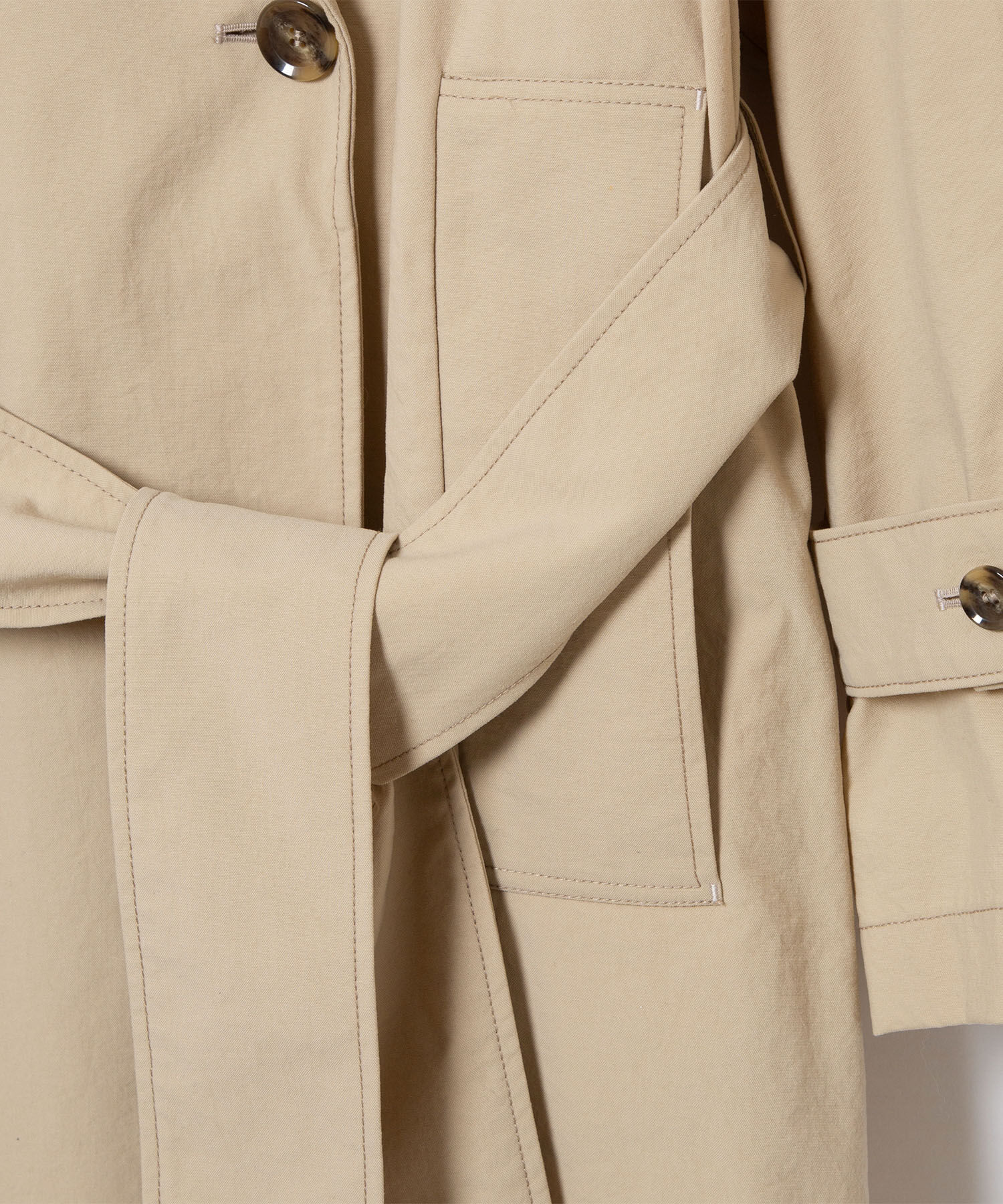 ADAM ET ROPE'「【環境配慮】ファンクショントレンチコート」|トレンチコート|