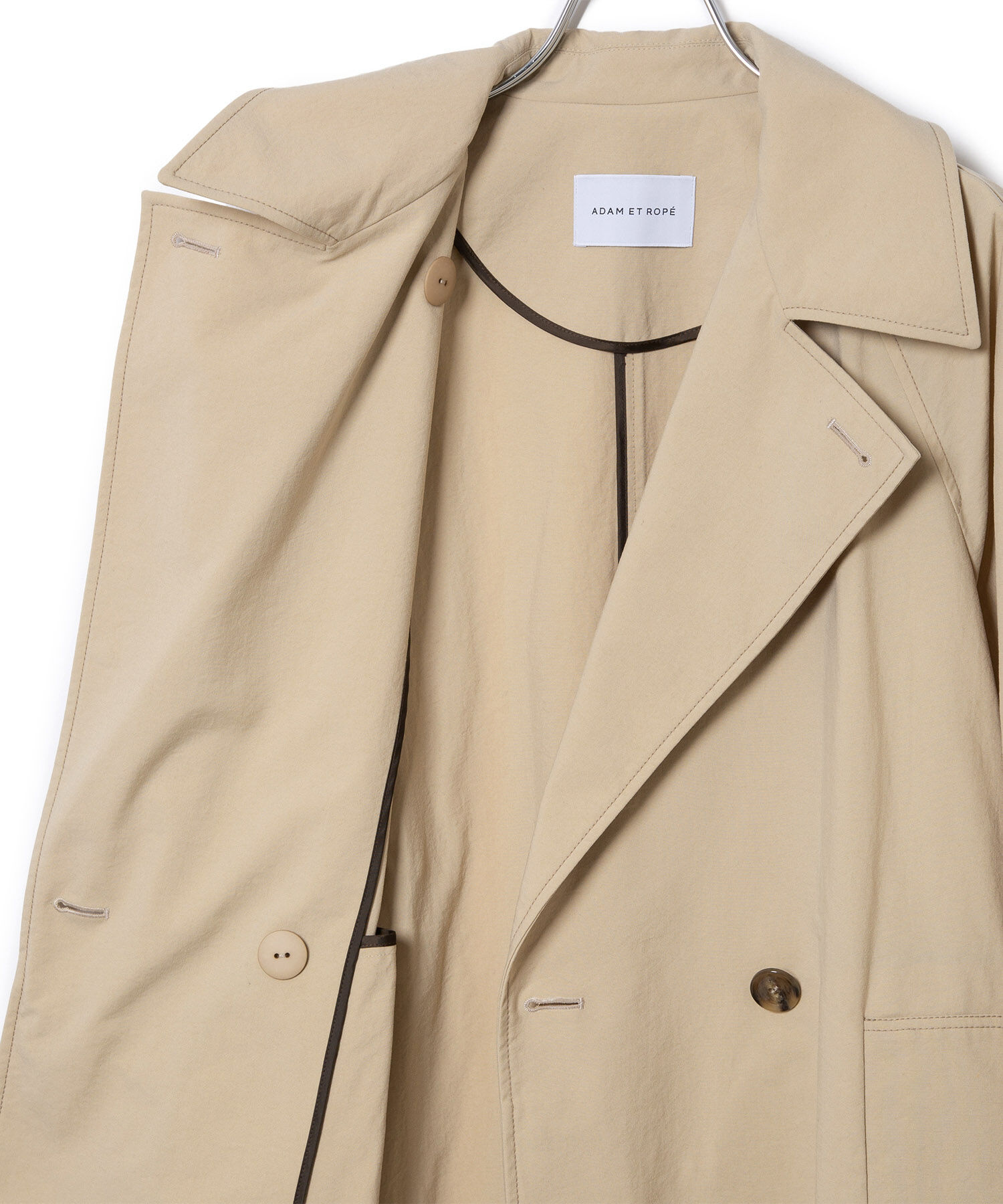 ADAM ET ROPE'「【環境配慮】ファンクショントレンチコート」|トレンチコート|