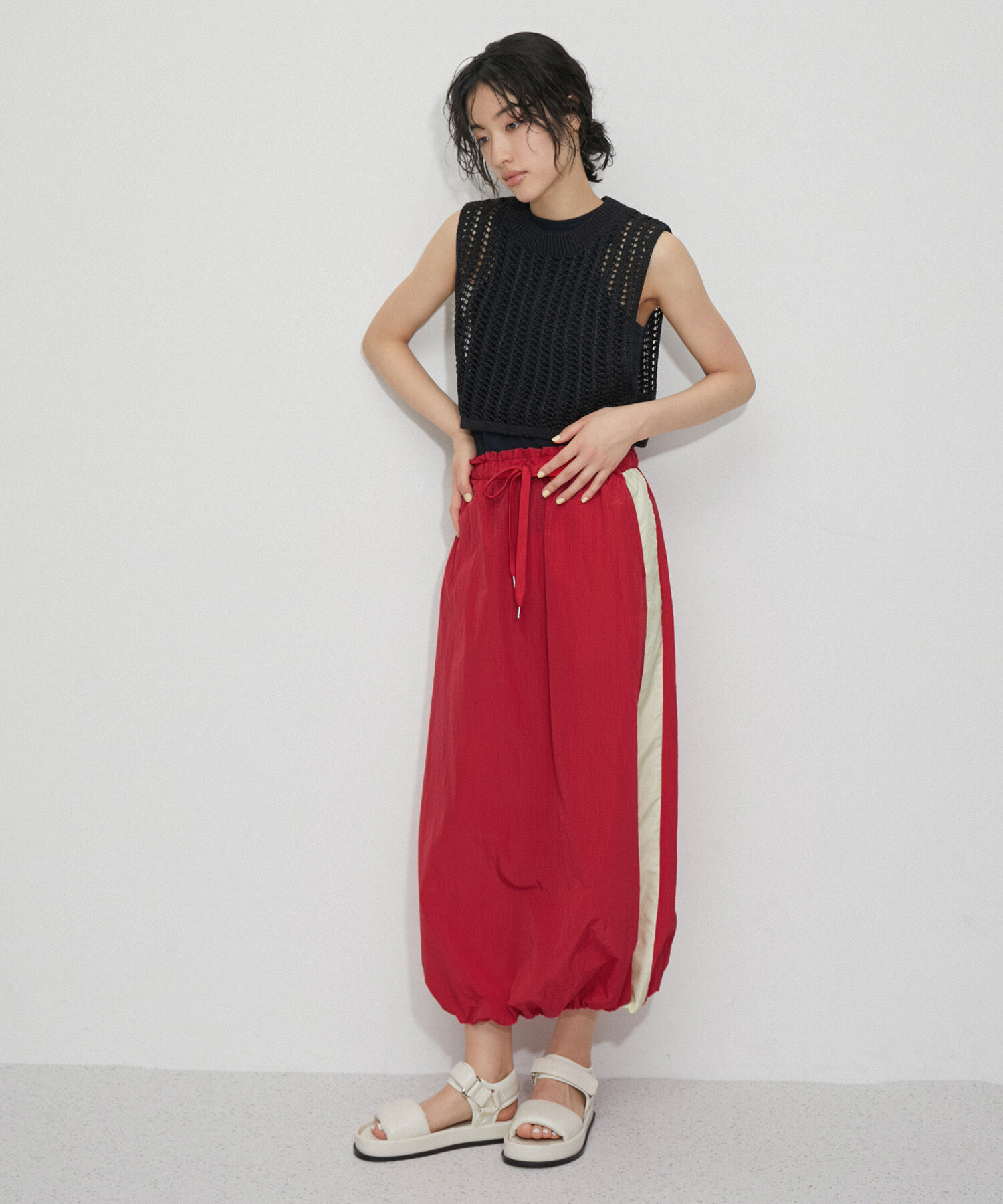 ADAM ET ROPE'「【洗える】メッシュベスト」|ベスト・ジレ|