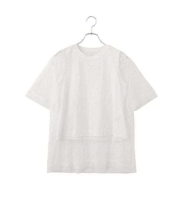 ADAM ET ROPE'「レースTEE」|Tシャツ・カットソー|