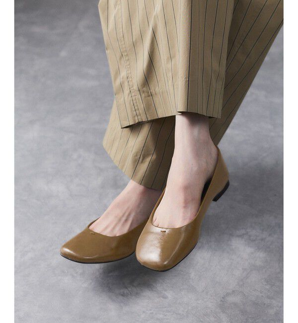 ADAM ET ROPE'「ラウンドフラットシューズ」|パンプス|ブラウン系(24)
