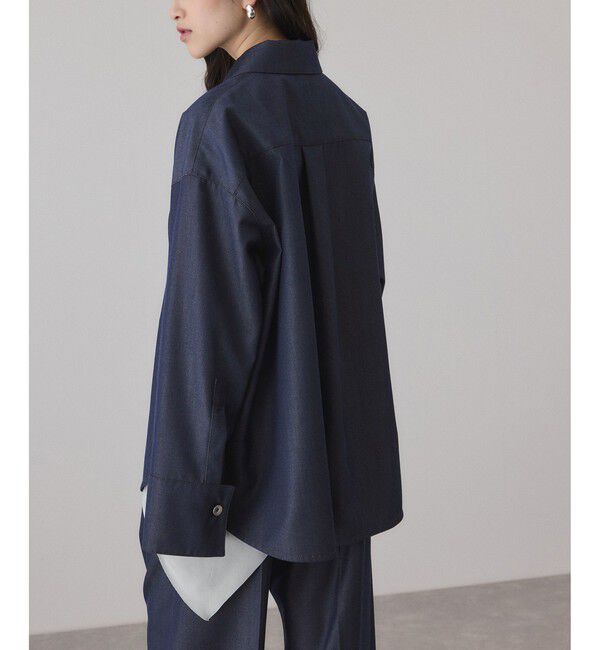 ADAM ET ROPE'「NIKKE TW DENIM SHIRT JACKET」|ブルゾン・スタジャン|