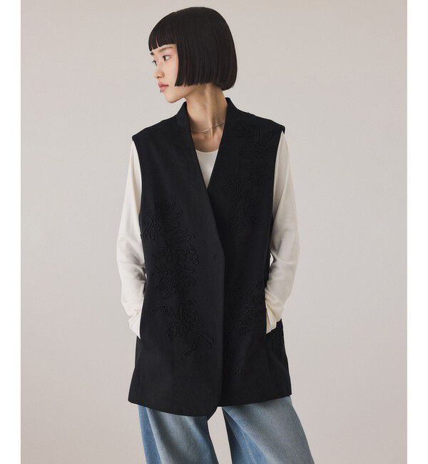 ADAM ET ROPE'「エンブロイダリージレ」|ベスト・ジレ|