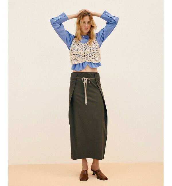 ADAM ET ROPE'「スクエアミュール」|サンダル|