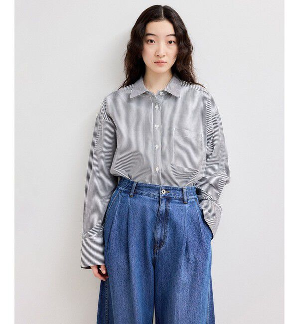 ADAM ET ROPE'「【WEB限定】ブロードカラーシャツ」|シャツ・ブラウス|