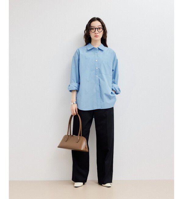 ADAM ET ROPE'「【WEB限定】ブロードカラーシャツ」|シャツ・ブラウス|