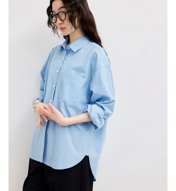 ADAM ET ROPE'「【WEB限定】ブロードカラーシャツ」|シャツ・ブラウス|