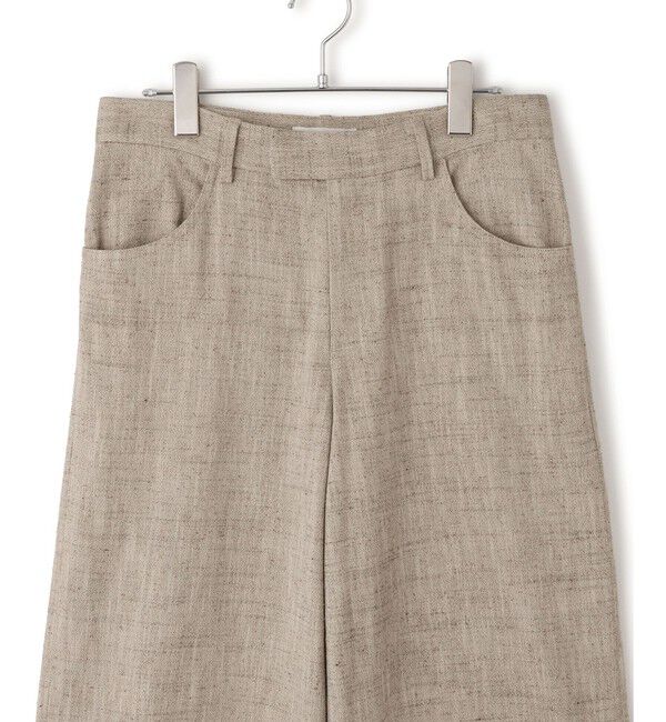 ADAM ET ROPE'「【EMOELLE】シルクネップスラックス」|スラックス|