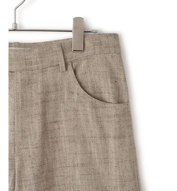 ADAM ET ROPE'「【EMOELLE】シルクネップスラックス」|スラックス|