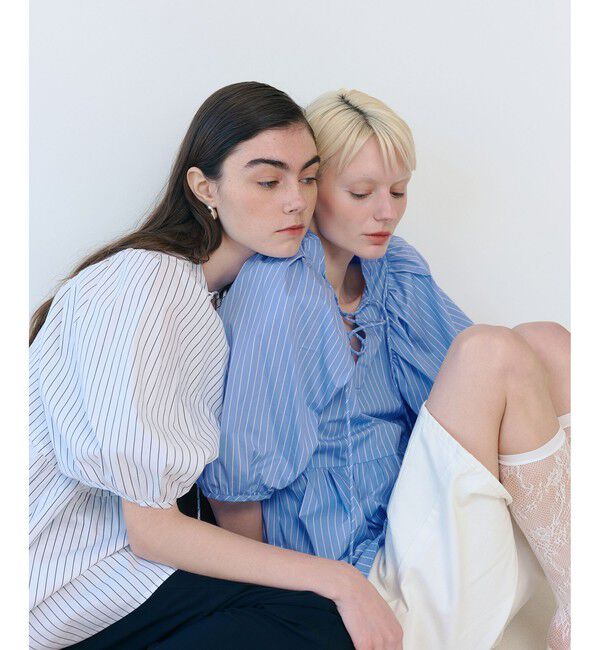 ADAM ET ROPE'「【WEB限定】2WAYバルーンスリーブチュニック」|シャツ・ブラウス|