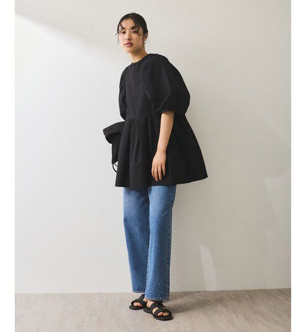 ADAM ET ROPE'「【WEB限定】2WAYバルーンスリーブチュニック」|シャツ・ブラウス|