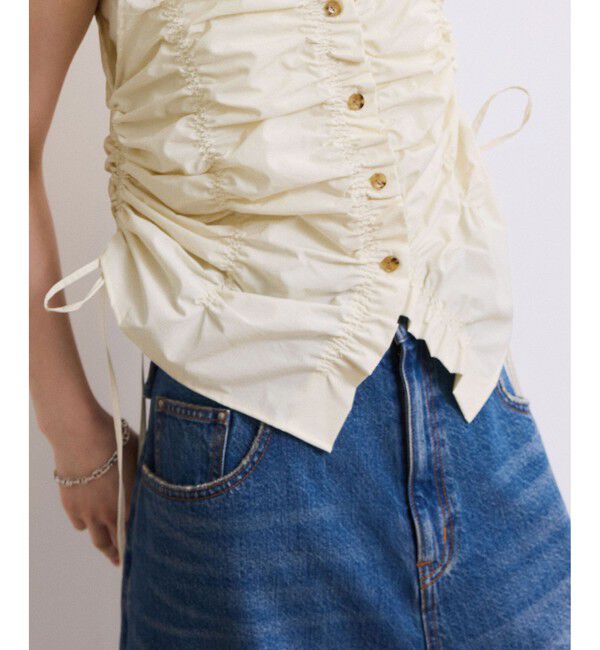 ADAM ET ROPE'「【WEB限定】シャーリングジレ」|ベスト・ジレ|