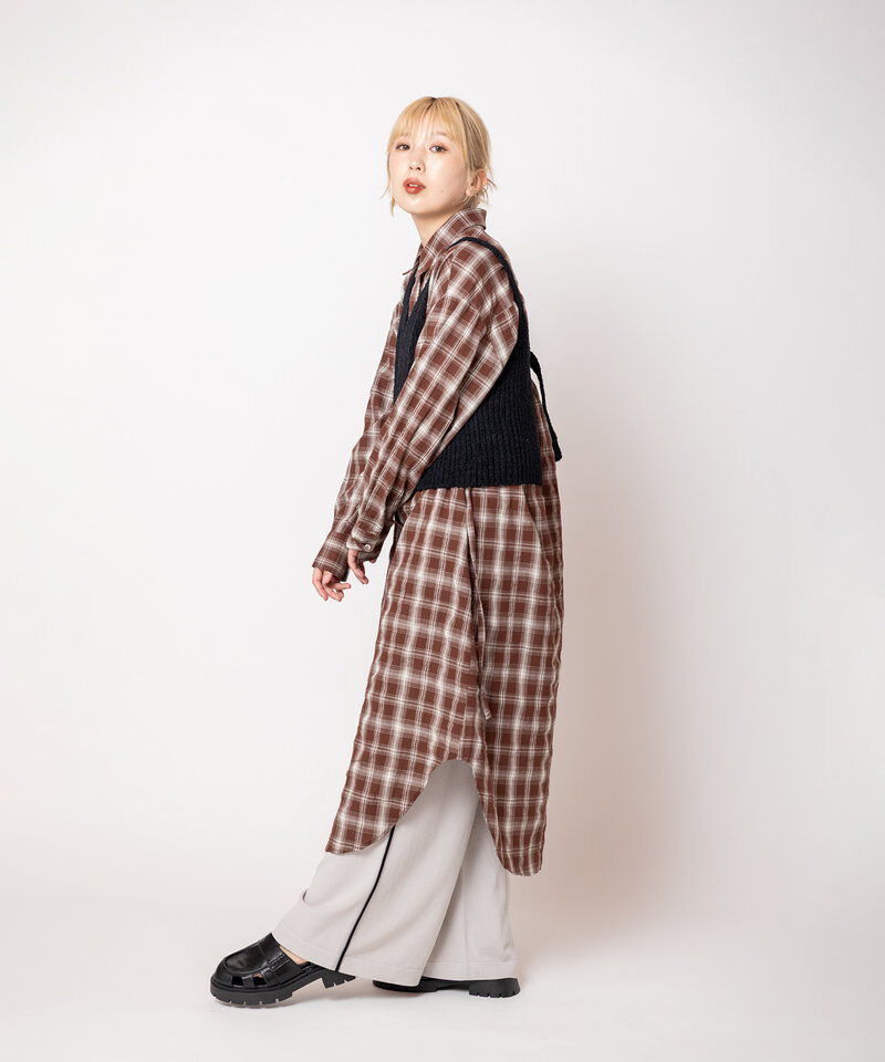  「配色ラインニットパンツ」|その他|