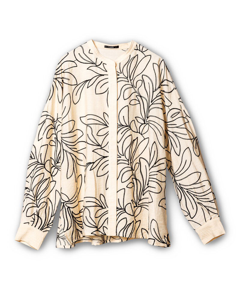  「エンブロイダリー比翼シャツ」|シャツ・ブラウス|