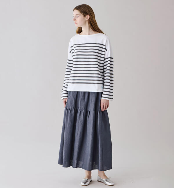 ORCIVAL「ORCIVAL | ラッセル ボートネック ワイドセーラーTシャツ WOMEN」|Tシャツ・カットソー|