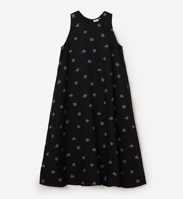 LE GLAZIK「LE GLAZIK | ツイルプリント ノースリーブワンピース WOMEN」|ワンピース|