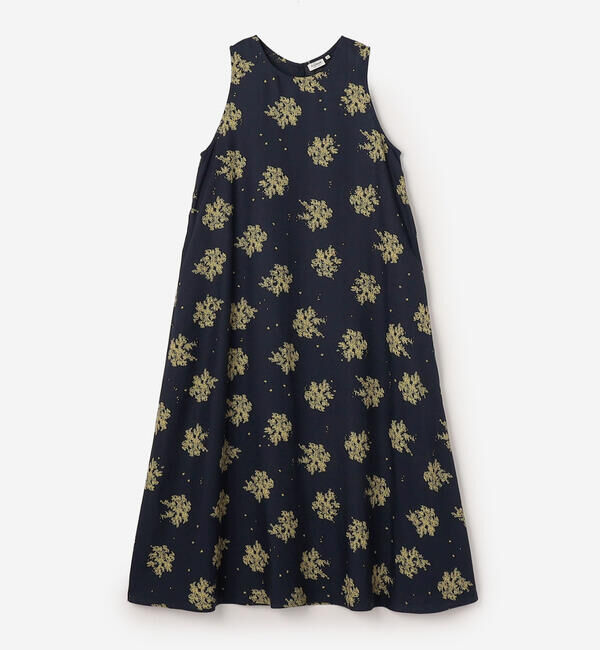 LE GLAZIK「LE GLAZIK | ツイルプリント ノースリーブワンピース WOMEN」|ワンピース|