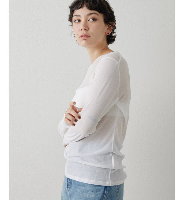  「シアーフライスクルーネックプルオーバー」|Tシャツ・カットソー|