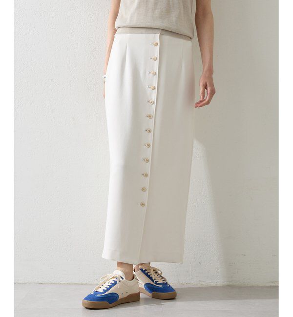  「Wクロスボタンスカート」|スカート|