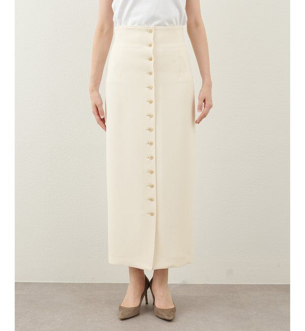  「Wクロスボタンスカート」|スカート|
