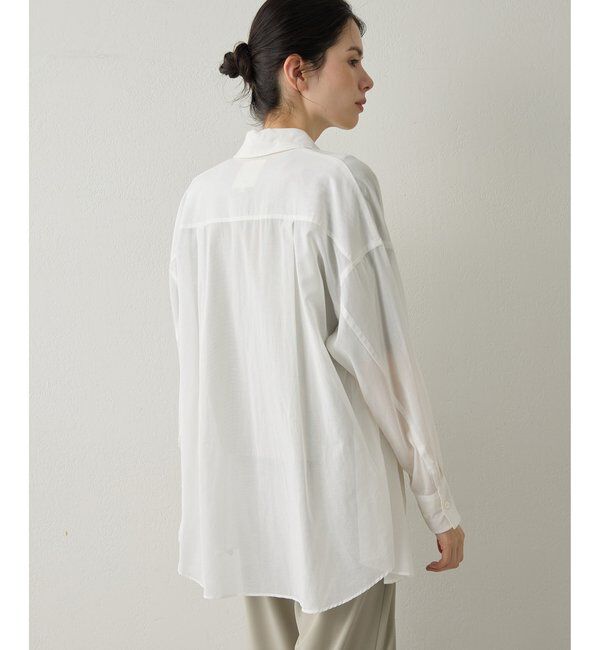 Drawing Numbers「【Drawing Numbers】コットンシースルーブラウス」|シャツ・ブラウス|