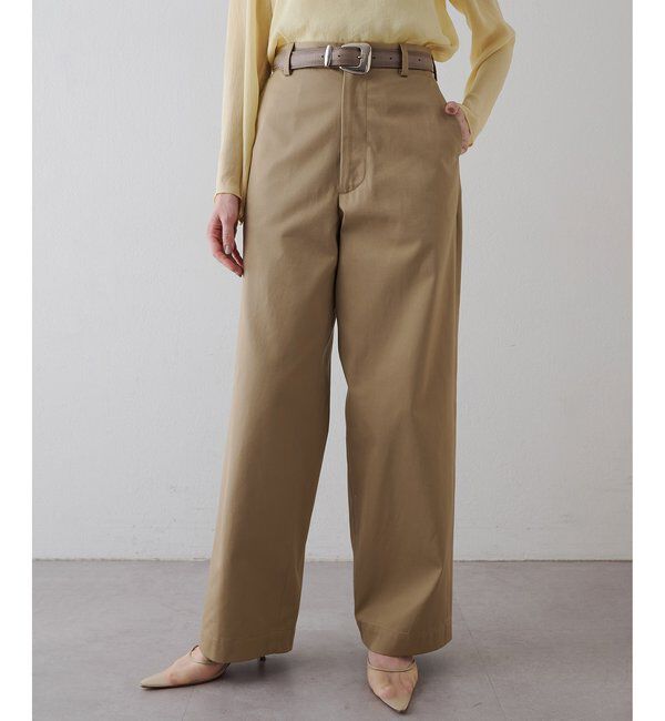 Drawing Numbers「【Drawing Numbers】プレーンチノパンツ」|チノ|ベージュ