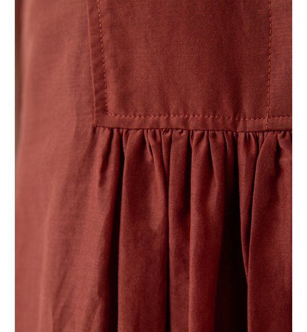  「シルクコットンギャザーワンピース」|ワンピース|