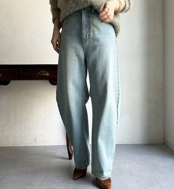  「【ベストセラーアイテム】カーブデニム」|デニム|