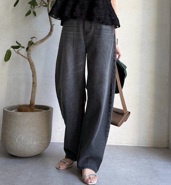  「【ベストセラーアイテム】カーブデニム」|デニム|