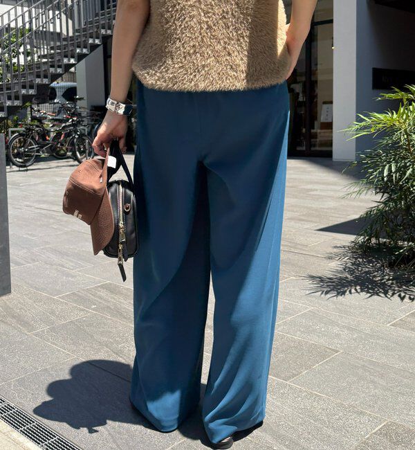  「【累計販売数3万枚突破/21色4サイズ展開！】タックワイドパンツ」|チノ|