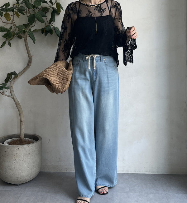  「レースフレアブラウス」|シャツ・ブラウス|